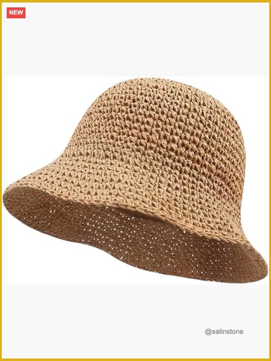 Woven Floppy Bucket Hat - Lightweight Sun Protection Foldable main image 6
